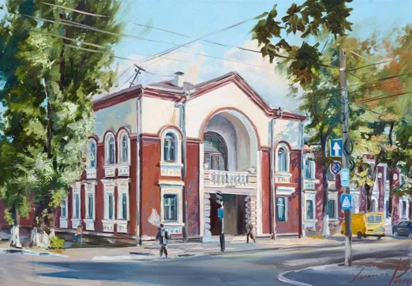 Le centre historique de Chisinau dans la peinture