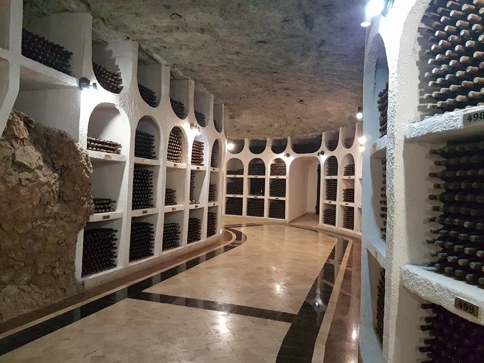 The underground bottle corridors at Cricova
